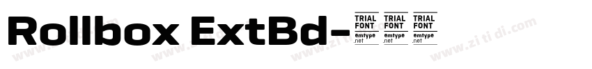 Rollbox ExtBd字体转换